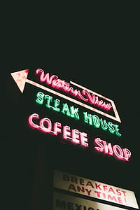 red and green Steak House neon signage thumbnail