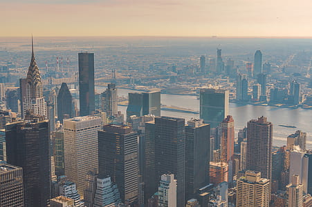 aerial photography of city skyline thumbnail
