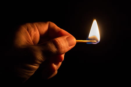 Person Holding Match Stick thumbnail