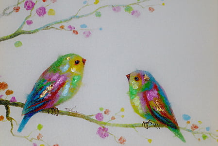 photo displays two birds perching on tree branch thumbnail