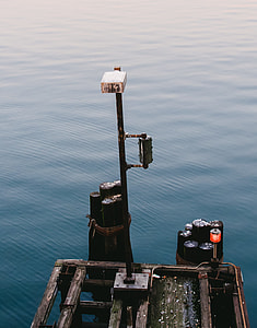 black metal lamp on boat thumbnail