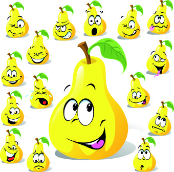 Funny Cartoon Food Expression Vector Eps File Free Graphics Uihere