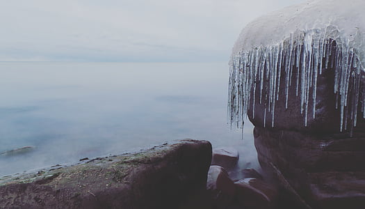mountain covered with ice thumbnail