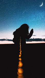 silhouette photo of woman thumbnail