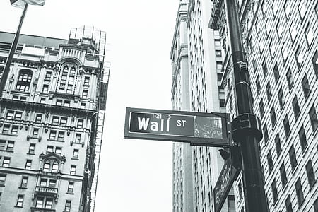 sign, building, black and white, finance thumbnail