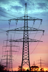 sky, sunset, clouds, cable thumbnail