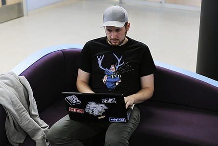 man, person, laptop, working thumbnail