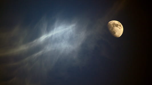 gray moon digital wallpaper thumbnail