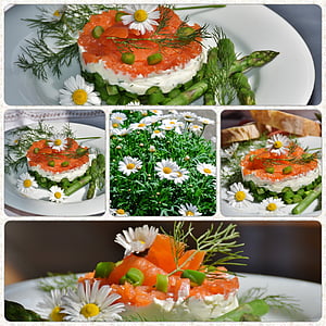 white aster flowers on food top collage thumbnail