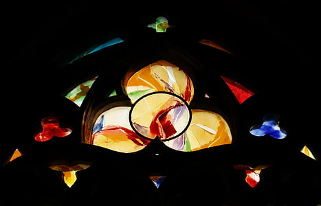 church window, liege, cathedral, trinity, liège, belgium thumbnail
