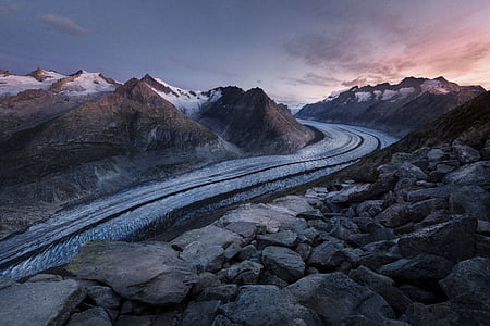 aerial photography of mountains thumbnail