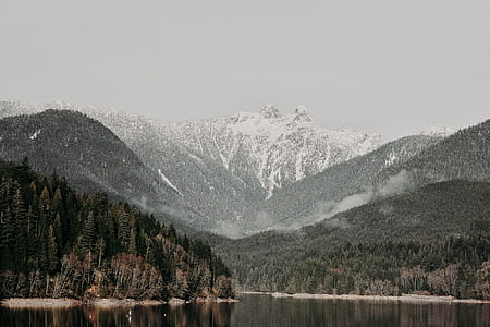 landscape photography of mountain covered by snow thumbnail