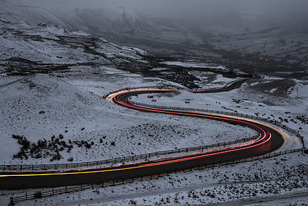 timelapse photography of traveling vehicles thumbnail