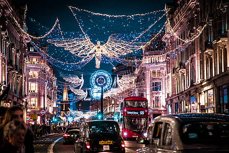 lighted streets with cars thumbnail