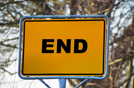 yellow and black END signage thumbnail