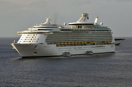 white cruise ship sailing during daytime thumbnail