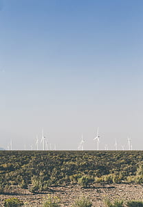 row of wind turbines thumbnail