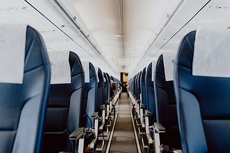 Interior of the passenger airplane thumbnail