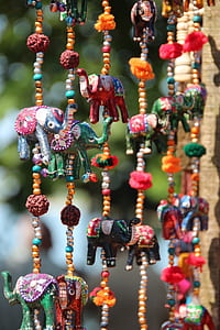 assorted-color hanging elephant figurinems thumbnail