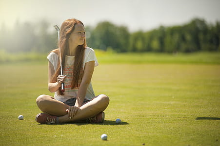 landscape, person, woman, field thumbnail