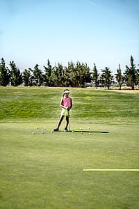 Girl Holding Golf Club thumbnail