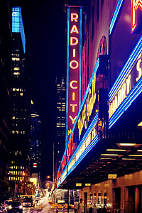 high-rise building with lights thumbnail
