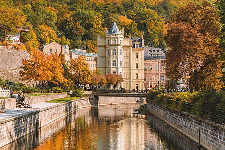 Autumn in the SPA Karlovy Vary, Czech Republic. thumbnail