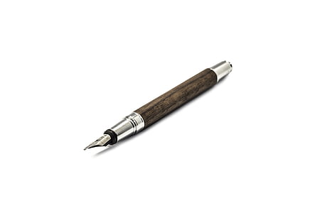 brown and grey fountain pen thumbnail