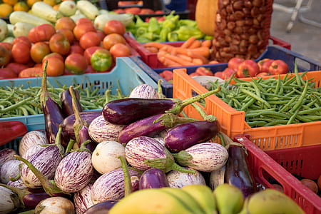 lots of vegetables on containers thumbnail