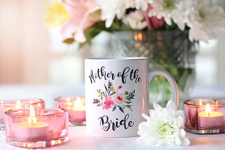 white and black floral ceramic coffee mug thumbnail