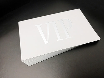 white VIP cards thumbnail