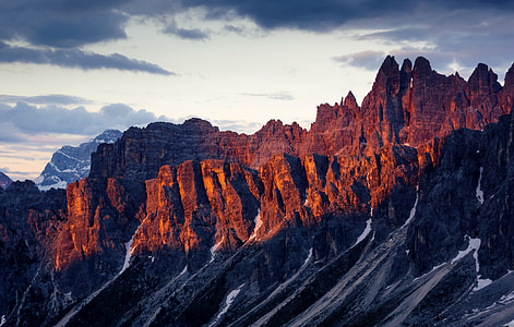 brown Mountain ranges during Sunset thumbnail
