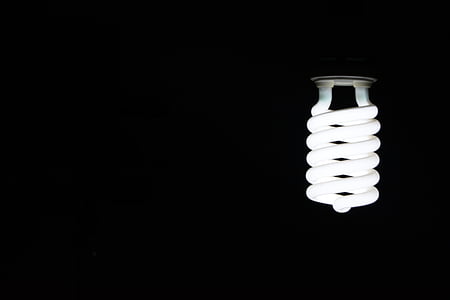 white light bulb turned on thumbnail