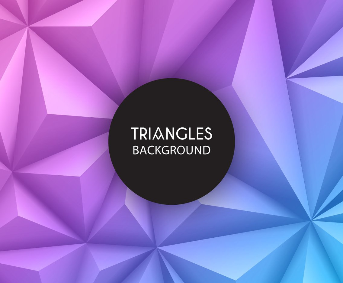 3D Geometric Triangles Background eps file