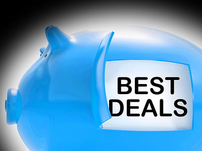 Best Deals Piggy Bank Message Showing Great Offers thumbnail