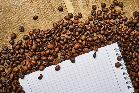 white ruled notepad on coffee beans thumbnail