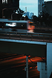 time lapsed photography of train thumbnail