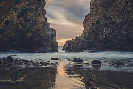 body of water during sunset thumbnail