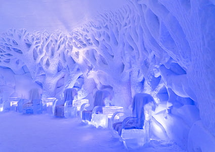 snow covered wood with ice chairs thumbnail