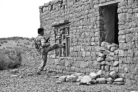 person kicking brick wall thumbnail