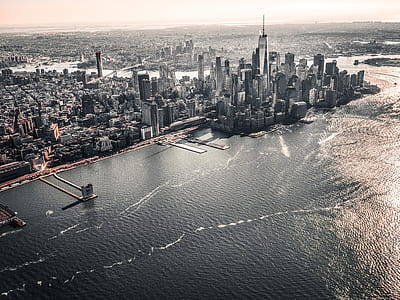 aerial photo of buildings taken at daytime thumbnail