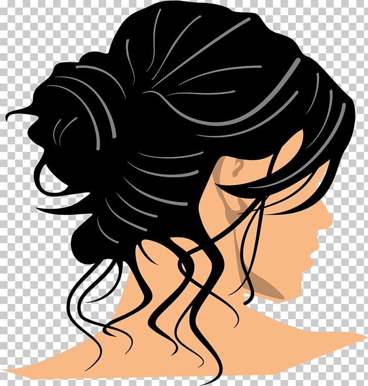 Euclidean Illustration Modern Beauty Hair Woman Hair Png