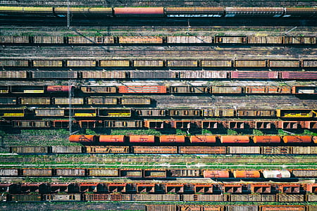 aerial shot of train station thumbnail