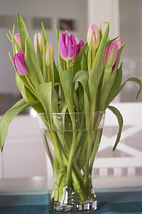 pink and purple flower in vase thumbnail