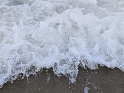 body of water splashing on sand thumbnail