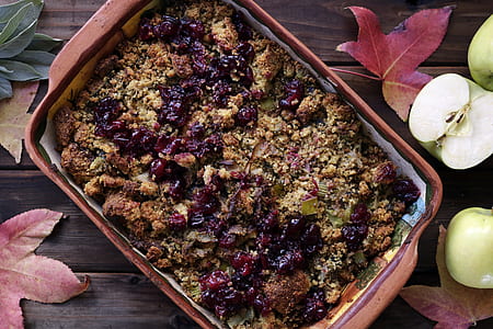 cooked food on brown tray thumbnail