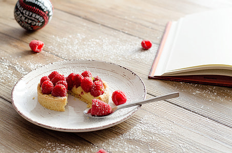 Closeup shot of raspberry cheesecake dessert thumbnail