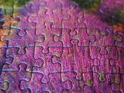 close-up photography of jigsaw puzzle thumbnail