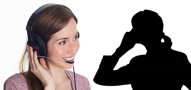 woman wearing headset call center agent thumbnail