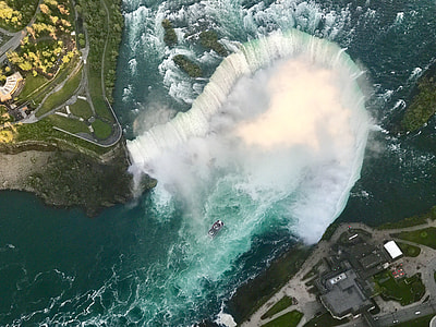 aerial photo of Naigara falls thumbnail